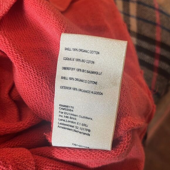 Pilcro by Anthropologie Orange Cinch Waist Sweatshirt Top, size S - Picture 11 of 11